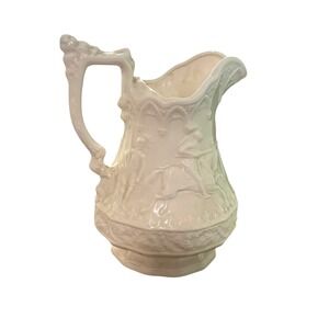 1840 Antique Pitcher By W Ridgway Son & Co Eglington Tournament Jousting Knights